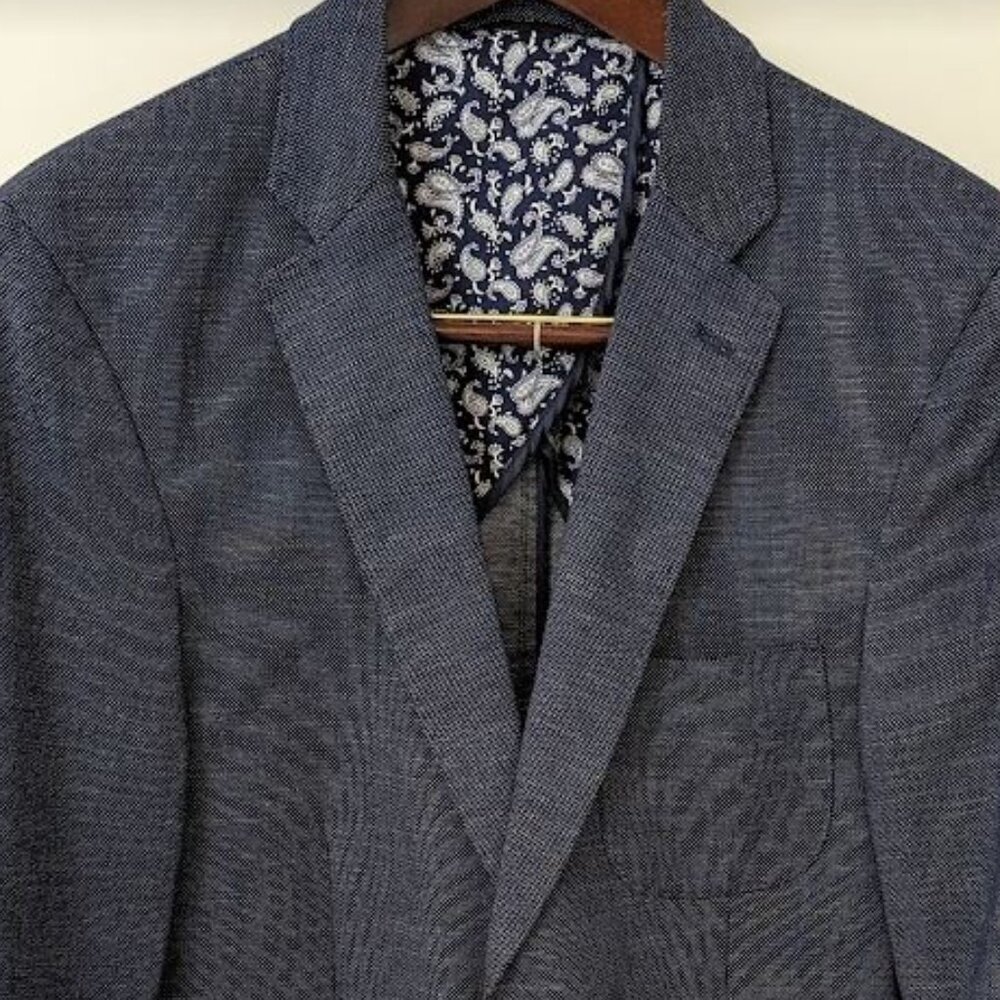 Egara Skinny Fit Navy Blazer